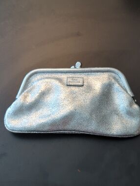 Vintage 00s Lulu Guinness Silver Convertible Clutch